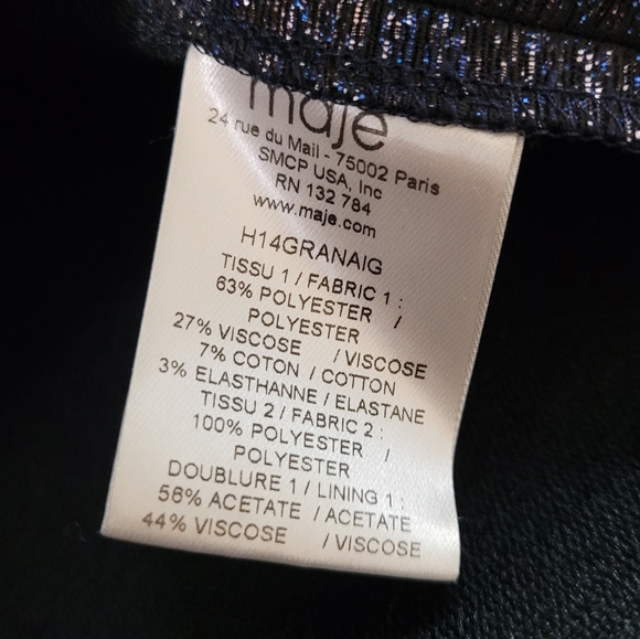 Maje Granaig Two Tone Flared Dress - Picture 7 of 8